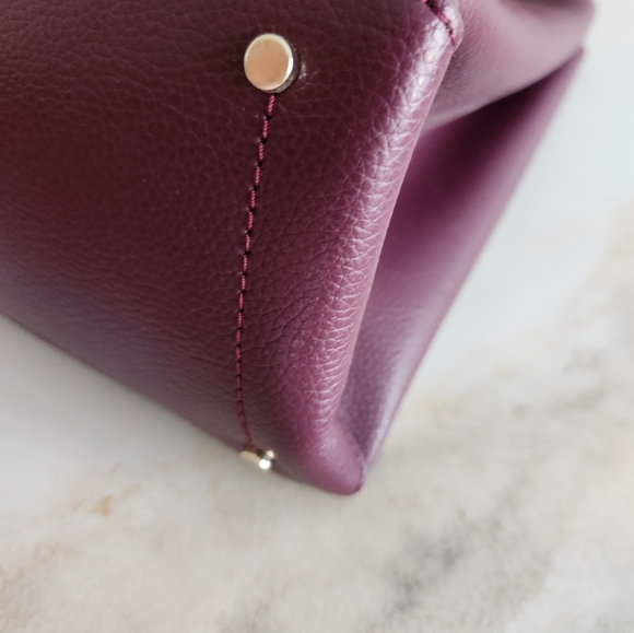 Stunning Kate Spade Burgundy Wine Convertible tote-Use it any way you like! - Picture 12 of 16